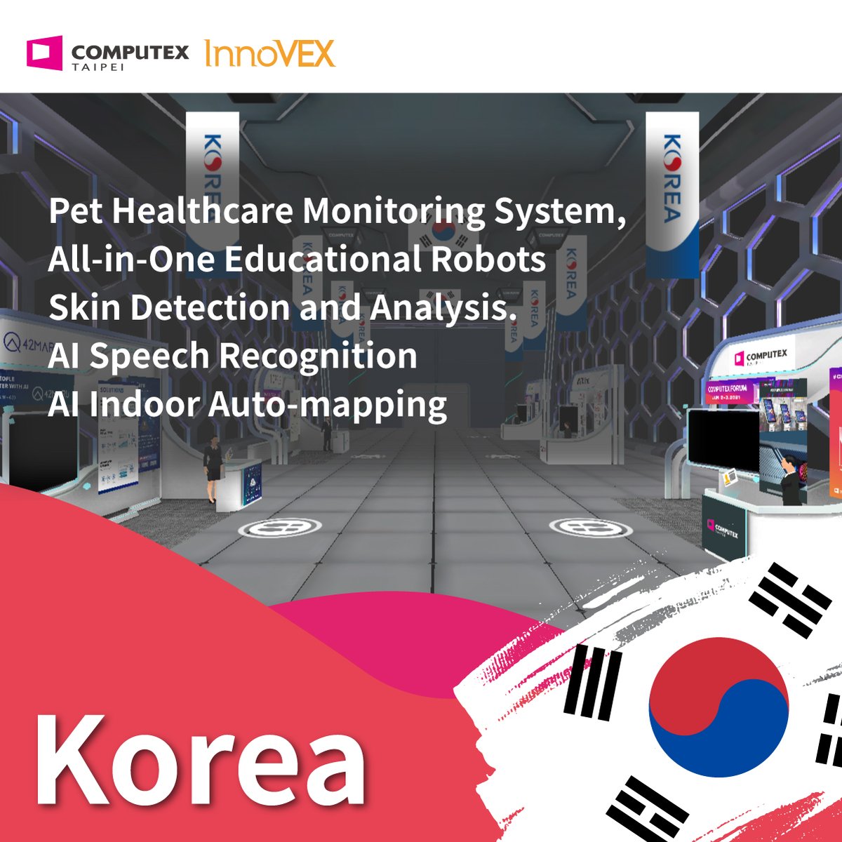 computex_taipei's tweet photo. 💥 InnoVEX💥
#InnoVEXVirtual hosts startups from 21 countries, including National and Featured Pavilions organized by France, Korea, Netherlands, EBRD, TAcc+ and TYC.
👉 Visits Now at: https://t.co/rWGlIgkeIt https://t.co/XhnmIZSpSs