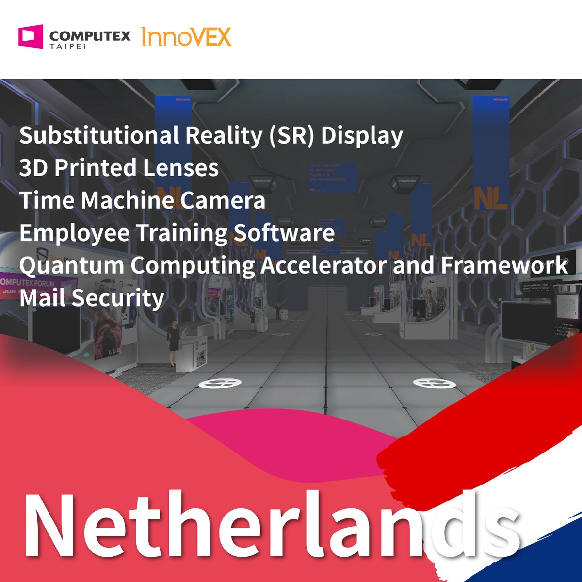computex_taipei's tweet photo. 💥 InnoVEX💥
#InnoVEXVirtual hosts startups from 21 countries, including National and Featured Pavilions organized by France, Korea, Netherlands, EBRD, TAcc+ and TYC.
👉 Visits Now at: https://t.co/rWGlIgkeIt https://t.co/XhnmIZSpSs