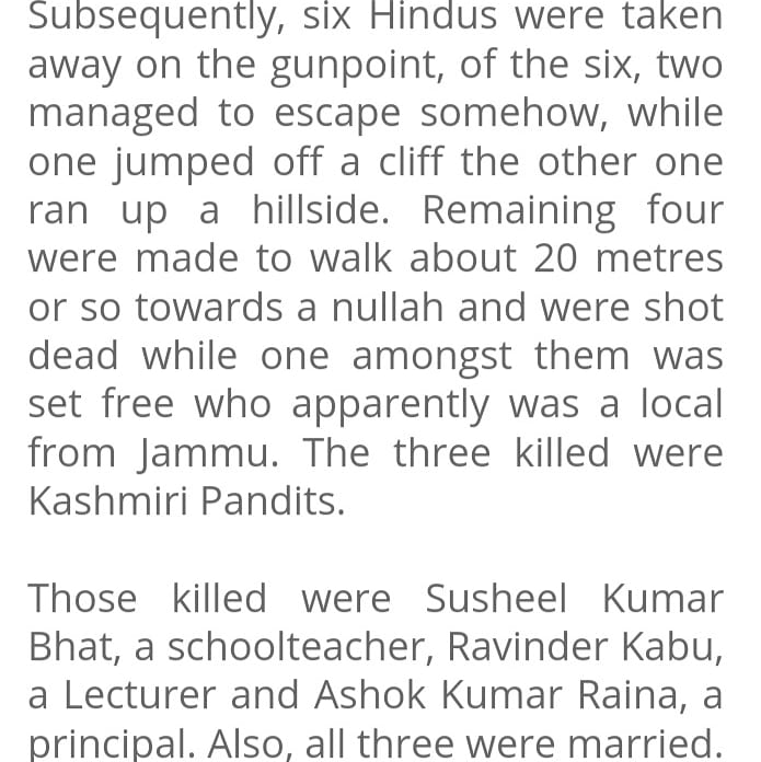 U can imagine the brutality and mentality of these redical terrorists..#kashmirhindus was there target as local and #pakistaniterrorists were following the pakistani orders to take kashmir but they never succeed..Tribute to our #martyrs #kashmirihindus #Kashmir #cowardterrorists