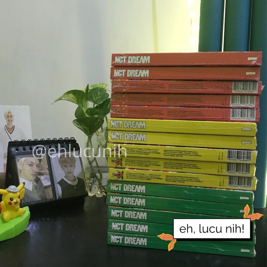 ehlucunih's tweet photo. Album NCT Dream Hot Sauce sudah sampai di kamii ❤️

Bisa langsung CO sesuai versi yg dipilih ya ^^
yang ikut PO akan diDM juga satu-satu ✨
https://t.co/aVLYpzFvXU https://t.co/jNzvtr5Jiw