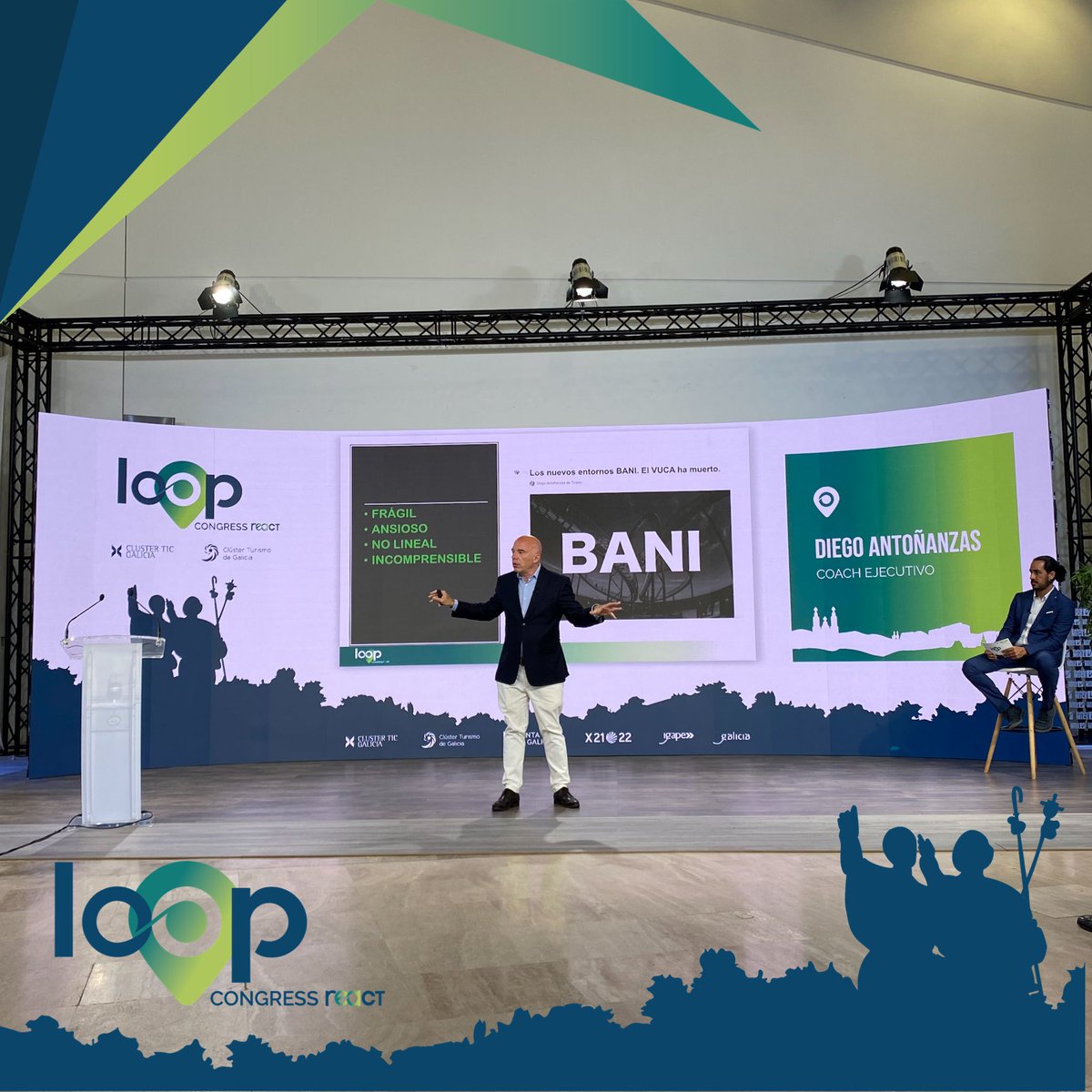 clusterticgal's tweet photo. Comeza o segundo relatorio do @CongressLoop! @dantonanzas, #coach que desenvolveu a súa carreira profesional construíndo grandes marcas internacionais cunha comunicación innovadora, apórtanos claves para reconquistar aos clientes coa #TransformaciónDixital.

#LoopCongress #ReAct https://t.co/14MBfaNz9z