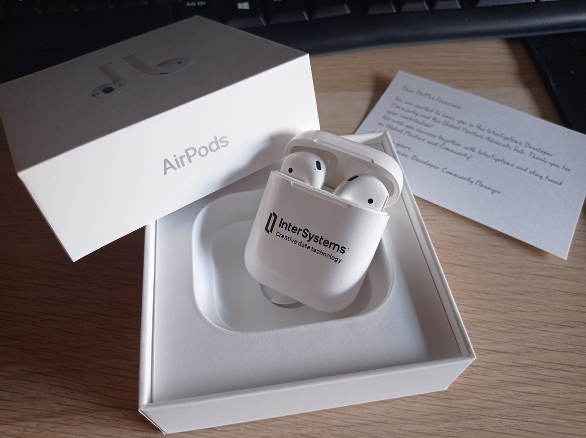 KurroLopez's tweet photo. This is the best rewards ever
Thanks @InterSystemsDev @InterSystemsDES #InterSystems #GlobalMaster #IRISdev https://t.co/iomI7q57sS