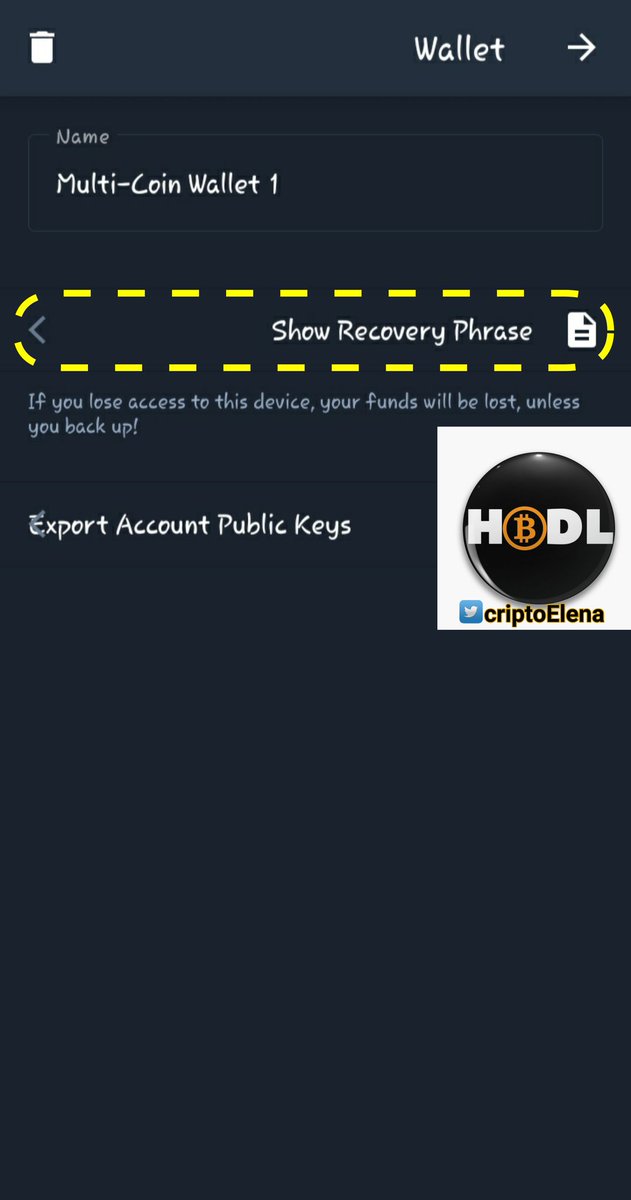 Criptoelena's tweet photo. #security_alert : 
#Warning !! 
You should know that 12 phrases wallet is your wallet ownership document 
So do not give it to any person, group, site, etc. 
And write it down in a safe place and avoid storing it on your mobile phone https://t.co/ZEFzYGYhr7