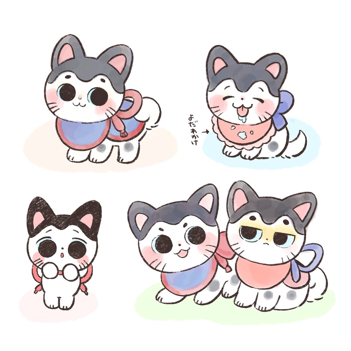 Koguma Miki 犬張子 左下がお気に入り イラスト Illustration