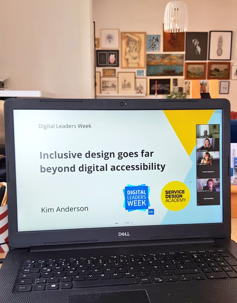 Brilliant talk by my good friend Kim Anderson from the @SDA_Scot on the subject of #InclusiveDesign at the Digital Leaders Week #DLweek #DigiLeaders #servicedesign