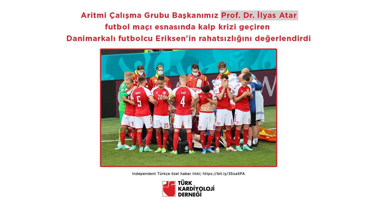 Türk Kardiyoloji Derneği (@tkdresmi) on Twitter photo #Aritmi Çalışma Grubu Başkanımız Prof. Dr. İlyas Atar <a href="/ATARILYAS/">ILYAS ATAR</a>, futbol maçı esnasında kalp krizi geçiren Danimarkalı futbolcu #Eriksen'in #kalp rahatsızlığını değerlendirdi.
Haberin detayları için: indyturk.com/node/373681 #Aritmi Çalışma Grubu Başkanımız Prof. Dr. İlyas Atar <a href="/ATARILYAS/">ILYAS ATAR</a>, futbol maçı esnasında kalp krizi geçiren Danimarkalı futbolcu #Eriksen'in #kalp rahatsızlığını değerlendirdi.
Haberin detayları için: indyturk.com/node/373681