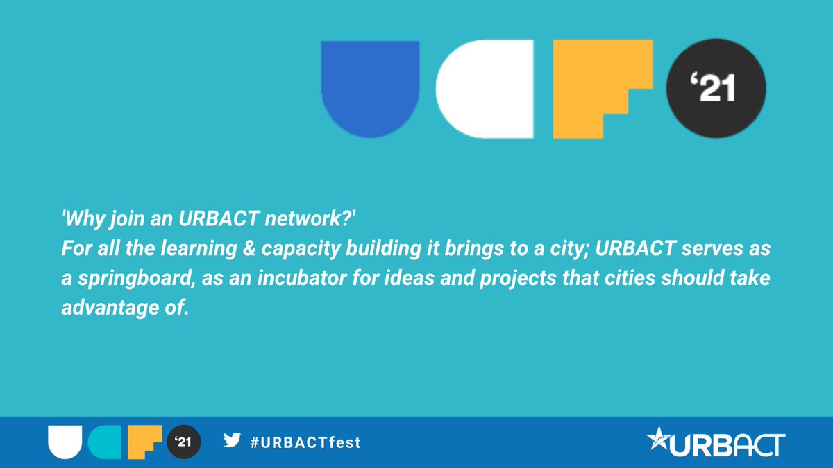 URBACT's tweet photo. Now live at #URBACTfest – what is the value of URBACT networking? Our expert @KrisRadx elaborates...
Join us at https://t.co/nCWfl8uuE3 https://t.co/tnKhnv7fa6