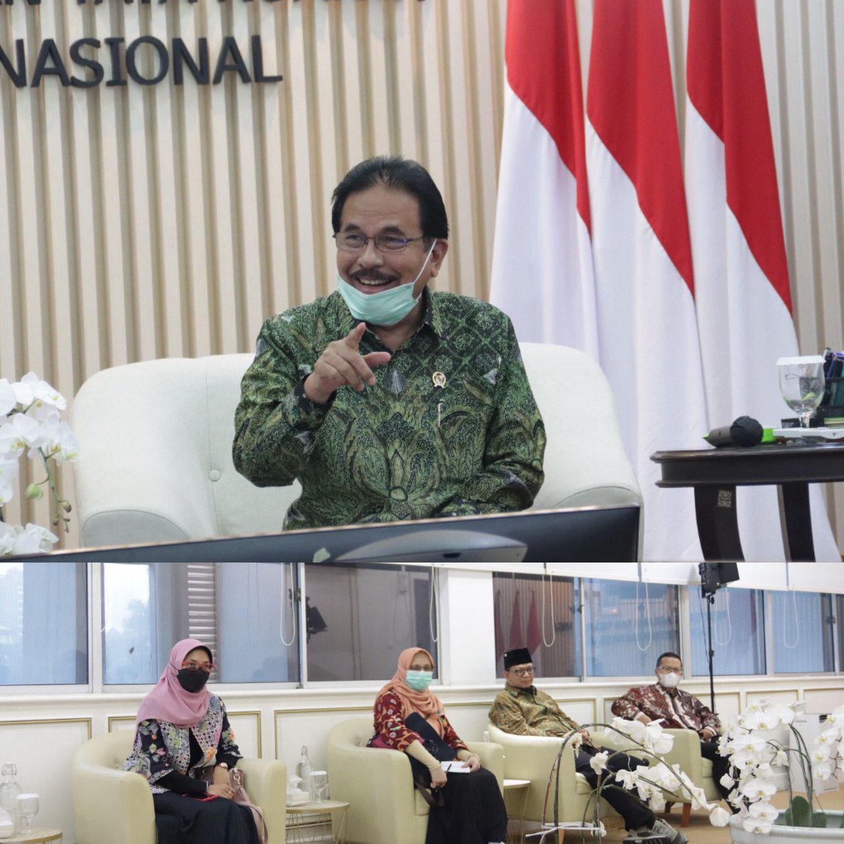 Tadi pagi bertemu dengan pengurus Yayasan Rumah Peneleh di ruang meeting <a href="/atr_bpn/">Kementerian ATR/BPN</a> di Jakarta...