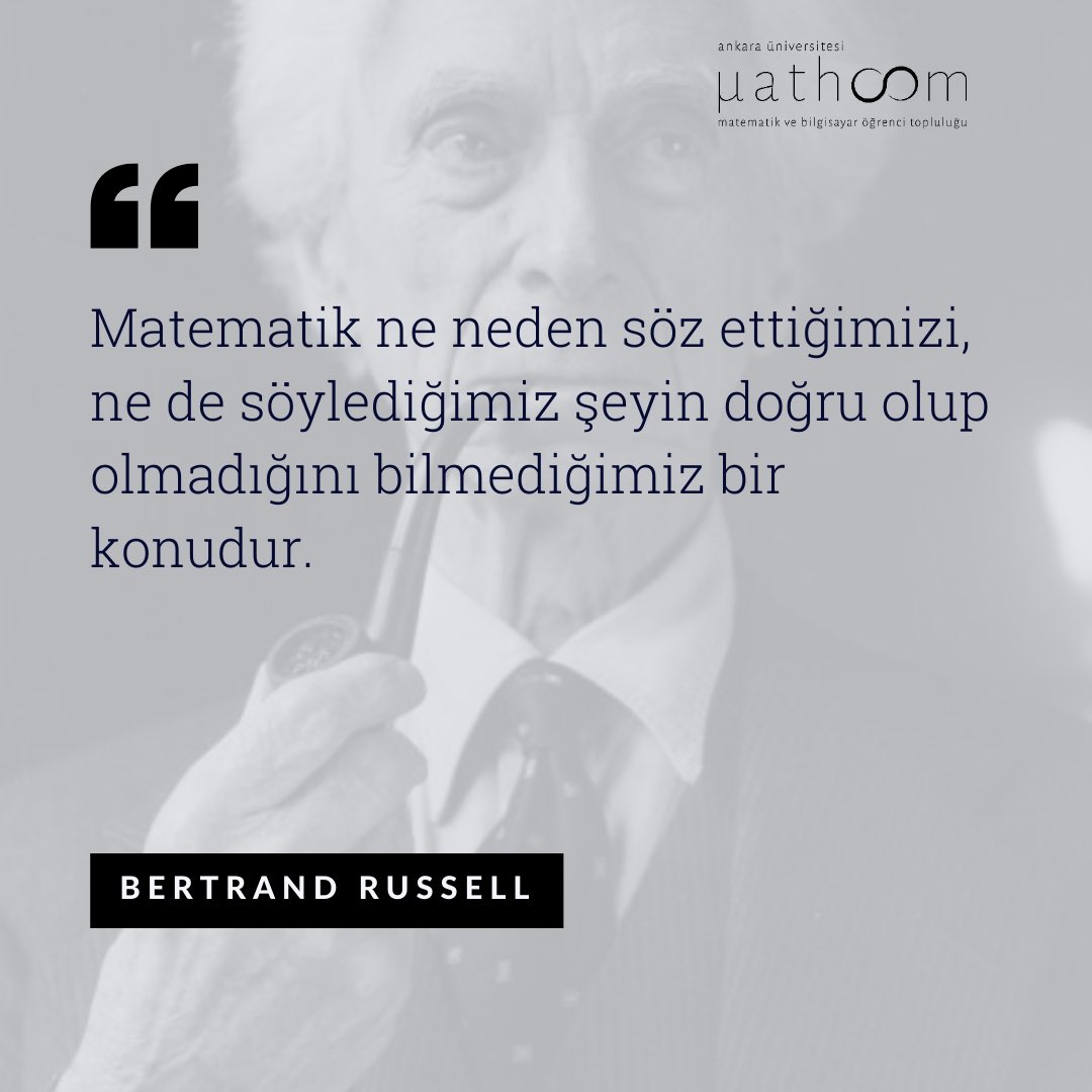 aumathcom's tweet photo. #bertrandrussell #matematik #mathcom #ankaraüniversitesi https://t.co/4HUNi6Xk5g