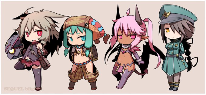 デフォルメの立ち絵全員分作りたいと思ったままキャラばかり増えていってどんどん壁が高くなる 