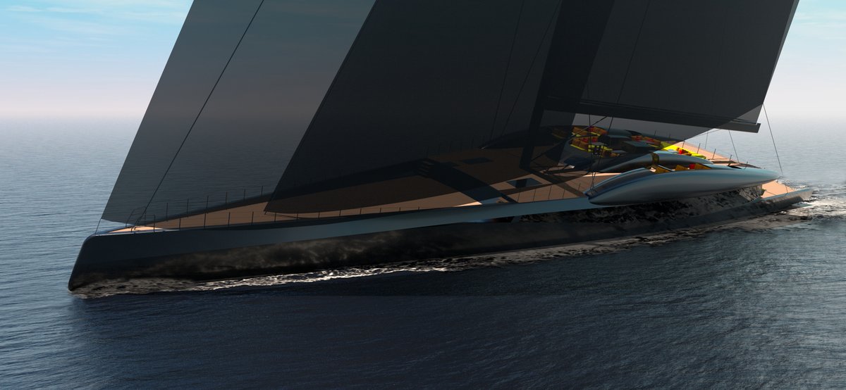 State of the art 63m/206ft sailing yacht, super high performance, high volume, hybrid/green and silent running. #fury #sailing #superyacht #superyachtdesign #fast #yacht #boat #superyachtlifestyle #racewinner #owner #yachtdesign #millionairemindset <a href="/robdoyledesign/">Rob Doyle Design</a> <a href="/vangeestdesign/">vangeestdesign</a>