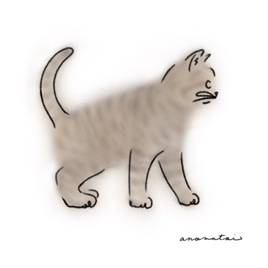 Anomatoi アノマトイ 猫柄コレクション その4 白猫にゃ 7 開催中 イラスト Illustrations ネコ 猫 Cat ドローイング ゆるいイラスト どろーいんぐ Drawings 似顔絵イラスト 落書き Art Artwork 線画 線画イラスト ねこ