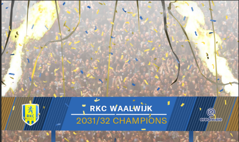 AManagerinoFM's tweet photo. After 11 long years, we finally did it.

RKC Waalwijk are the 2031/32 Eredivisie champions!!

#FM21 #RKCWaalwijk https://t.co/WpefFSbmoT