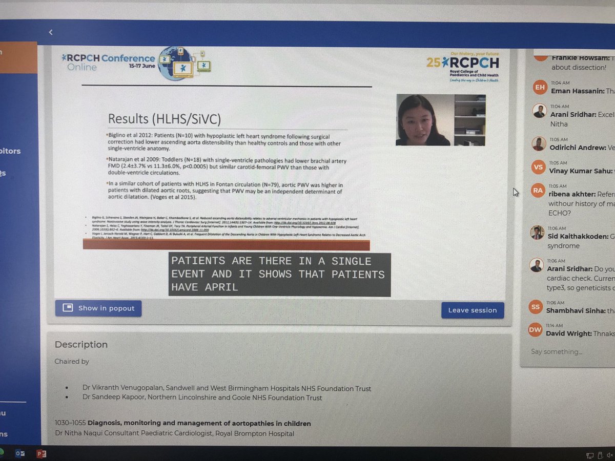 Chloe Cheang presenting findings from our systematic review on relationship between Cong Heart disease and arterial stiffness in children ⁦<a href="/RCPCHtweets/">RCPCH</a>⁩ ⁦<a href="/RoshniMansfield/">Roshni Mansfield</a>⁩ ⁦<a href="/ImperialNHS/">Imperial NHS 💙</a>⁩ ⁦<a href="/ImperialPaeCH/">Centre for Paediatrics & Child Health</a>⁩