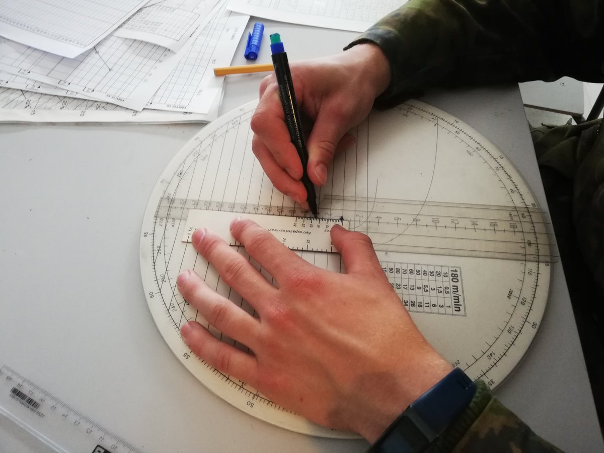 Tänään harjoiteltiin manuaali sään laskemista lämpötilojen ja tuulten osalta