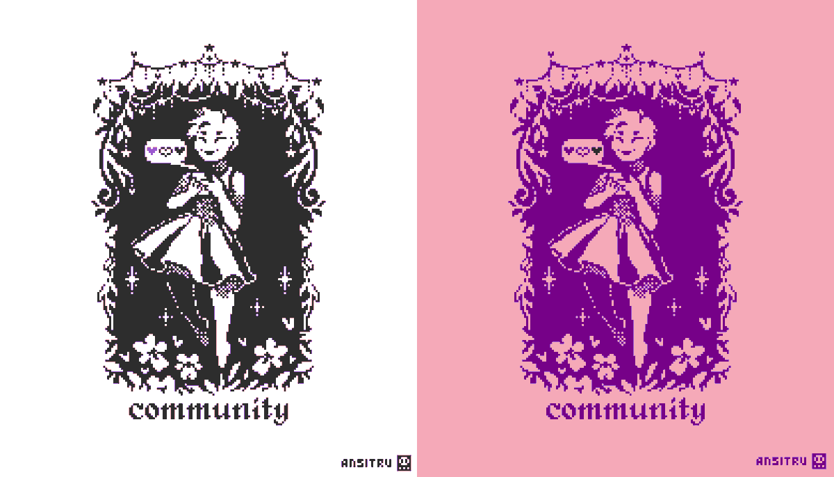 Ansitru's tweet photo. #artpostor because there are still days where I catch myself saying "I make silly memes" instead of "I create pieces of art".

I'm not gonna keep putting myself down. I create awesome pieces, heck yeah! 💪

#pixelart #artposter https://t.co/4F09sWHNPj