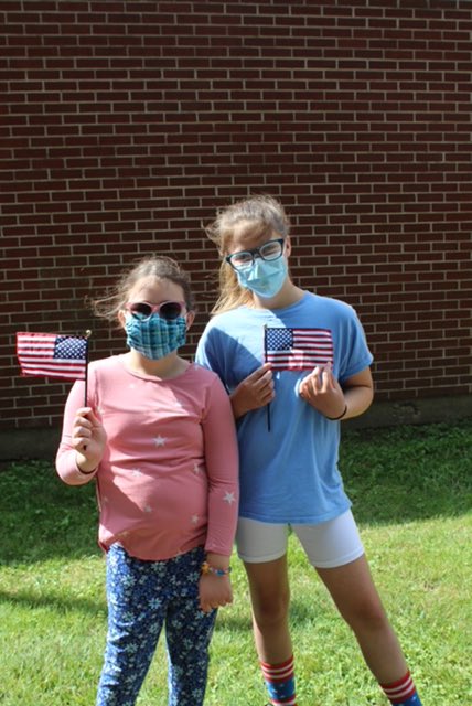 PalermoElem's tweet photo. 1st Assembly of 20-21 School Year! #FlagDay#GrandOldFlag @MACSPride https://t.co/7OvGVuCRgz