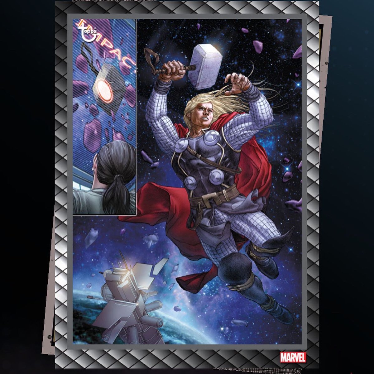 My Thor designs are up on the Topps Marvel app. You can find these designs and all their variants in The Always Astonishing Thor set.
#topps #nonsports #marvel #disney #graphicdesign #tradingcards #nft #toppsdigital #thor #femaleartist #toppsmarvelapp #horseheadnebula https://t.co/2kQ3NwTOiD