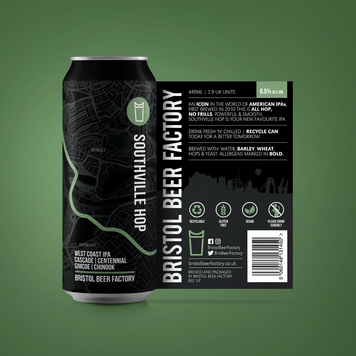 BrisBeerFactory's tweet image. We have been brewing Southville Hop for eleven years 🏭
A West Coast IPA that transcends time and trend 🍻

Try it now in can 
 👉 bristolbeerfactory.co.uk/products/south…

#EVOLUTION #BBFCANS #BRISTOLBEERFACTORY