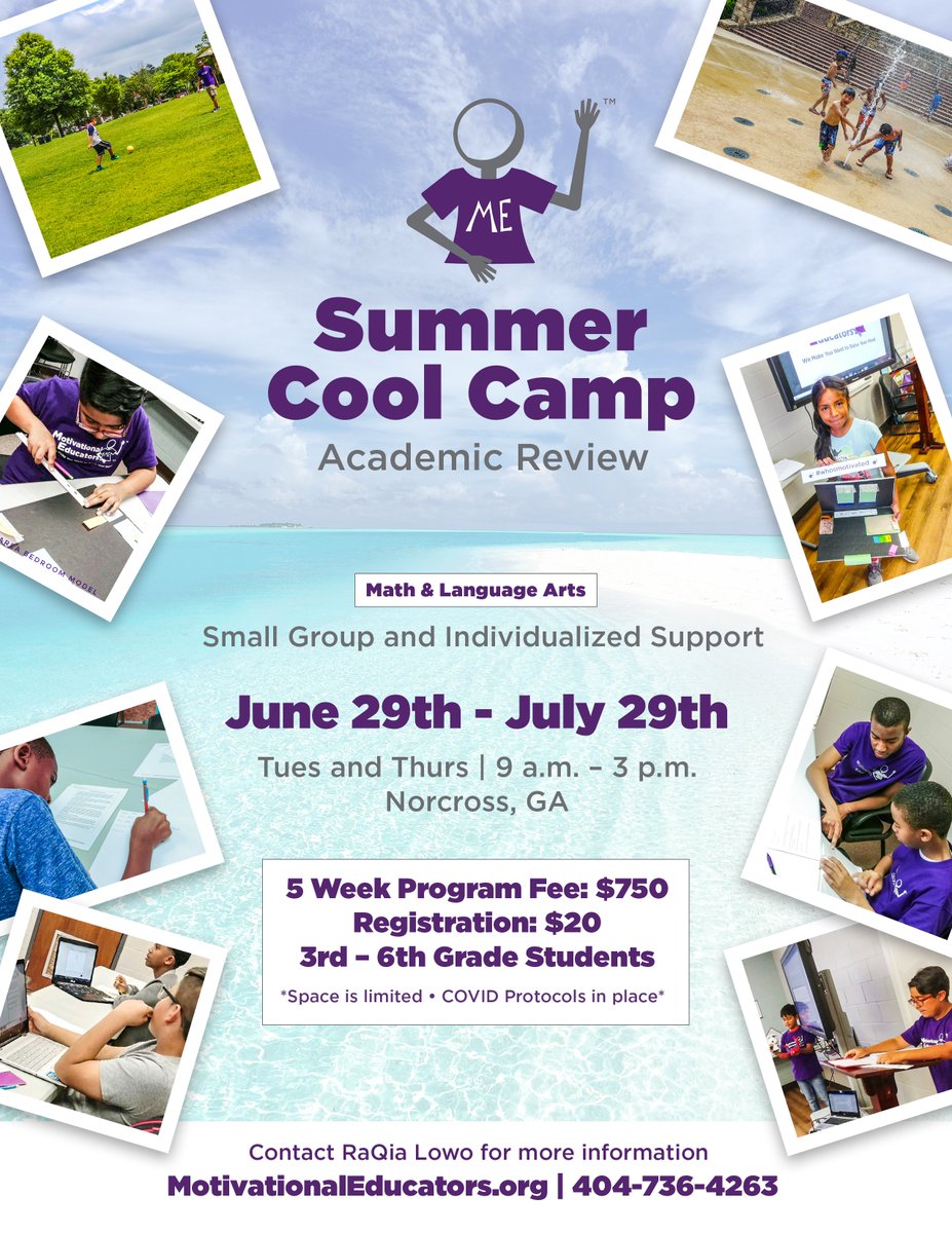 RaQiaLowo's tweet photo. I'm 💯% in LOVE with how my Summer COOL Camp flyers turned out. ¡En inglés y español!
Love it when people can see my vision! 💜✨ My son @kaylo_co is amazing! #Summercamp #academiccamp https://t.co/Uoy8nr0Kzy