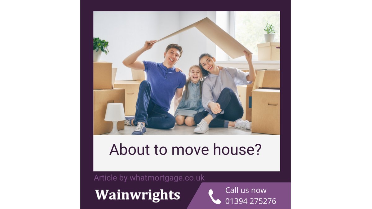 WainwrightsUK's tweet image. About to move house? Feeling overwhelmed with all the jobs you have to tick off the ‘to do’ list? Never fear… follow these expert packing and removal tips from What Mortgage and you’ll be moving house with minimal stress.
whatmortgage.co.uk/feature/ten-es…
#housemovingtips
