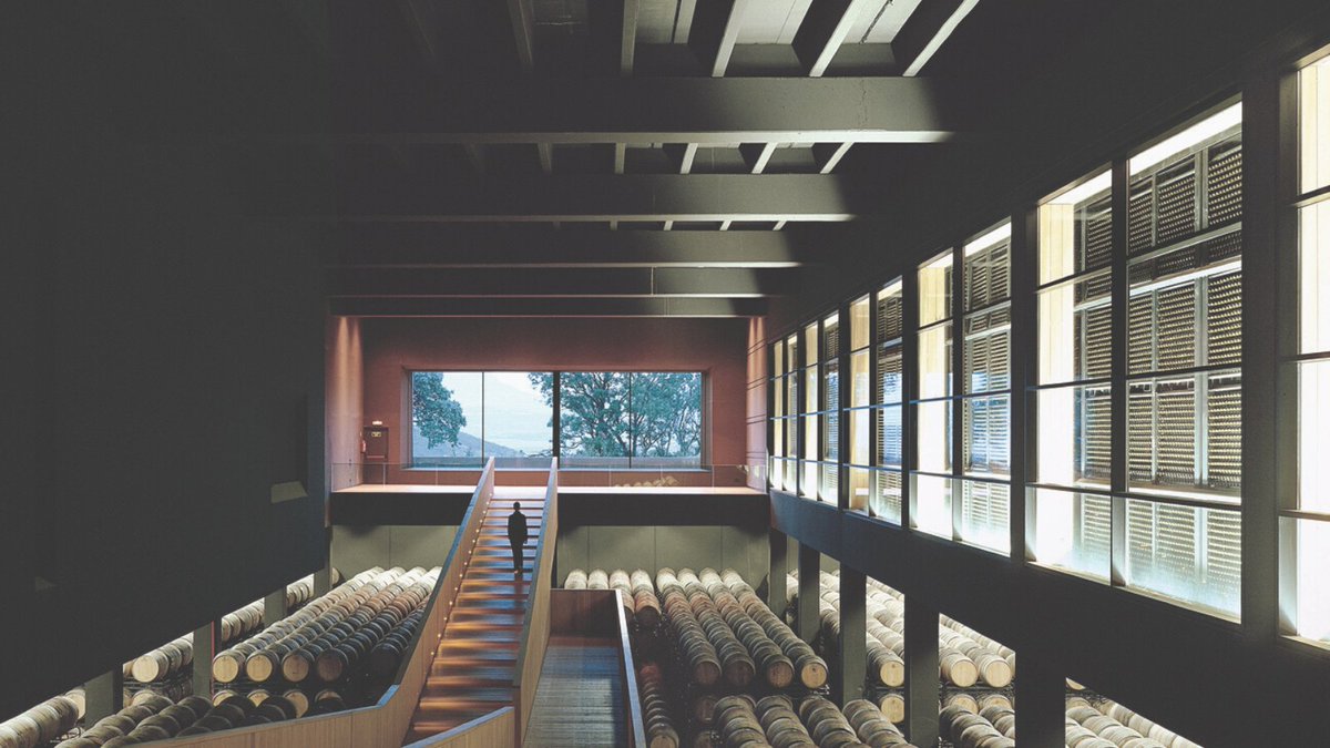 BackStudioMilan's tweet photo. To prevent ruining the natural beauty of the landscape, the architect Quemada Saenz-Badillos constructed a 480,000-square-foot underground winery complex. Images by Duccio Malagamba #genius #ideas #spain #winery #archprojects #archlearning #sustainable #architecture #projects https://t.co/iEzNGzFZkX