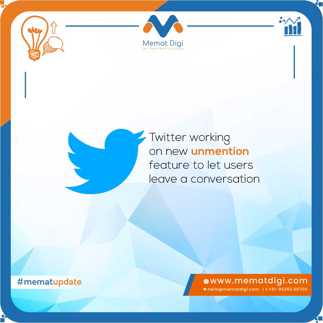 MematDigi's tweet photo. #dailyupdates #techupdate #technews #mematdigi #digitalmarketingagency #twitter #twitternewupdate #twitternewfeature #unmentionfeature 
:
:
https://t.co/EiiHGCEo3J https://t.co/eIgooXzMFy