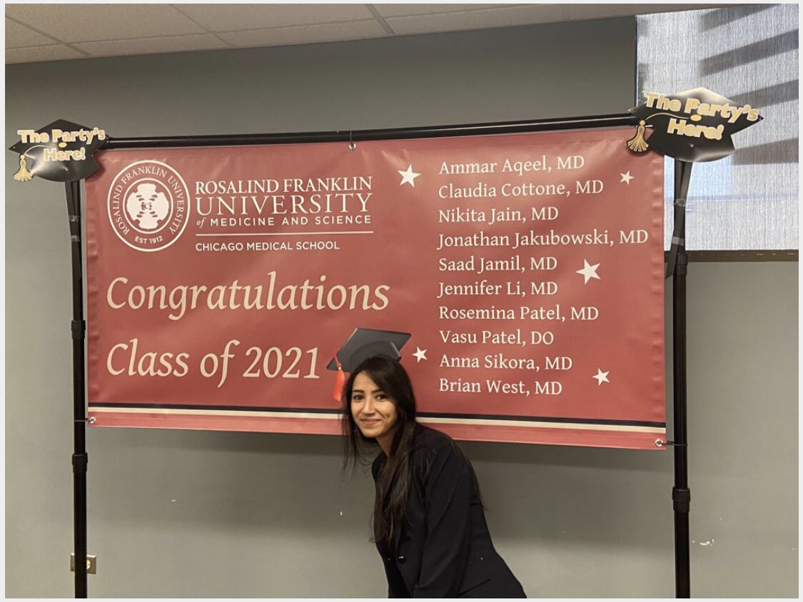 NikitaJainMD's tweet photo. Finally the #cap! Virtual is the new real. #rfums #residency #gratitude #nextsteps https://t.co/l9MEayn6tm