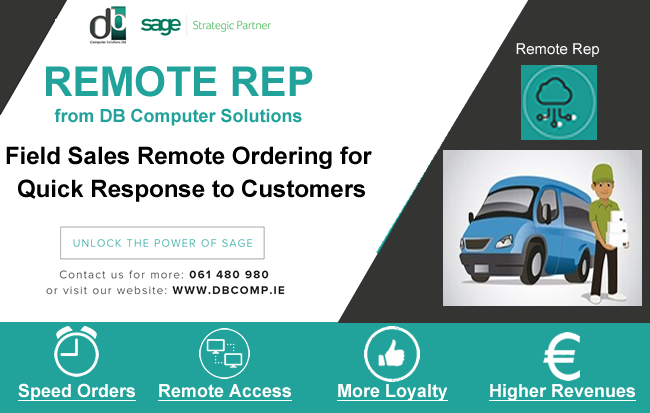DB_Comp's tweet photo. #RemoteRep from DB Computer Solutions. Field #Sales Remote Ordering delivers more sales, customer loyalty and #profits. Contact us 061 480 980 or go to https://t.co/bA7qsQtszv https://t.co/clzgJfrlrg