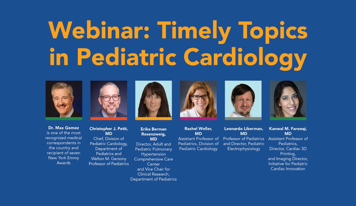 Interested in learning more about post-COVID vaccine #myocarditis in teens and other current topics in ped cardiology? Tune in to our webinar tomorrow night, 6/16, 6-7pm. #COVIDVaccination Register here: bit.ly/3zq8MNI