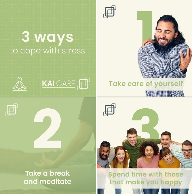 labs_kai's tweet photo. Stress is something that affects us all but how you deal with it plays a huge role in your health. Here are 3 ways to cope with your stress:
For more health tips follow @KaiCareHealth on FB and Insta.
#medicaltestingkits #selfcare #gettested #healthtips https://t.co/iFh10icICe