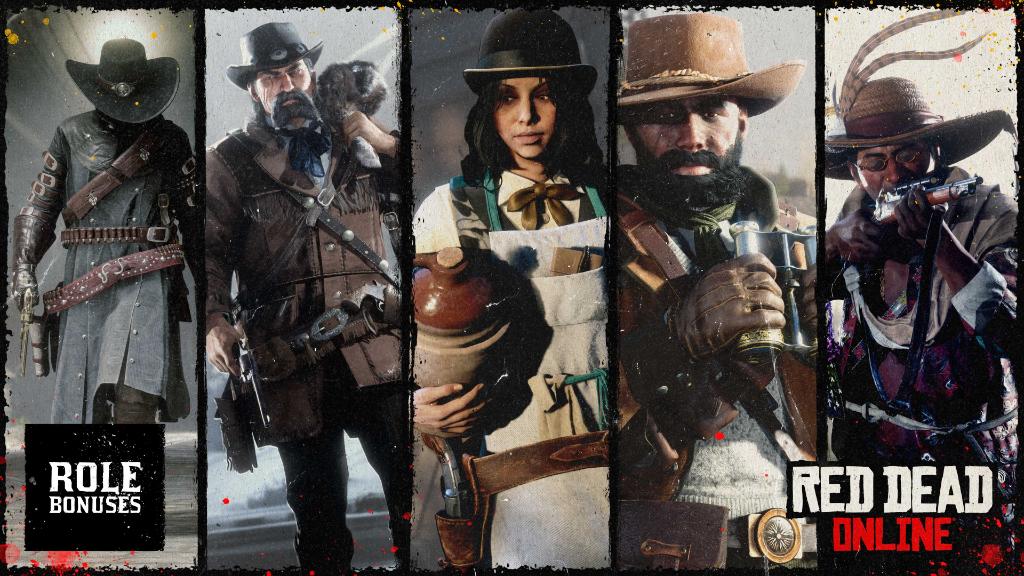 Rockstar Games on Twitter: week Red Dead Online celebrates go-getters from all walks of life with Double Rewards on all Role Free Roam Events. Plus, level up a total of 5