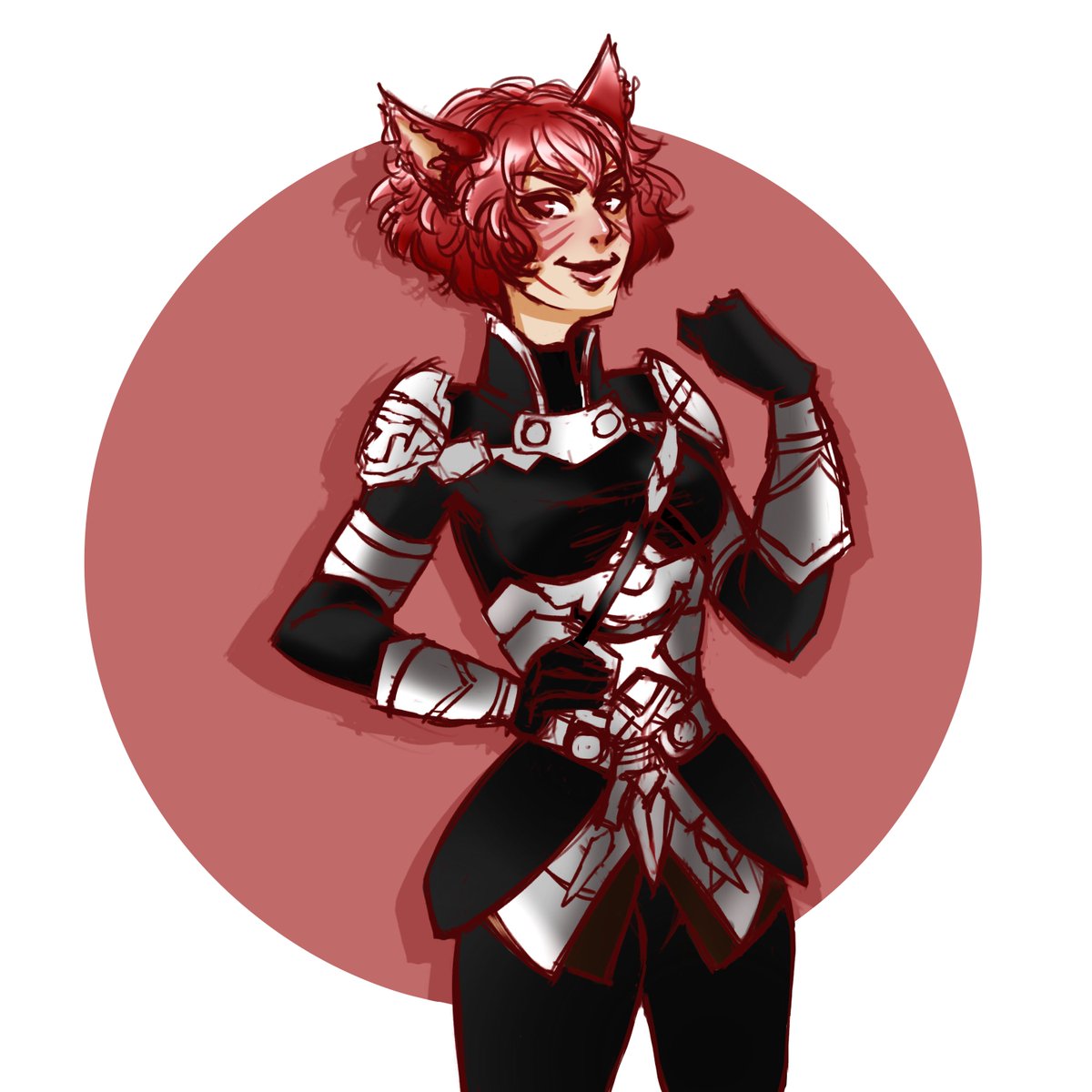 QueenAntigona's tweet photo. messy kitty sketch for @ferro_maljin of the underrated alt https://t.co/YbVh9MApf9