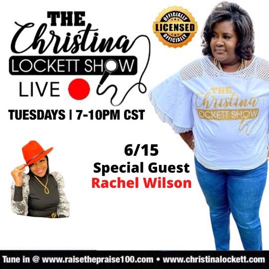 rachelmwilson44's tweet photo. Today at 7 PM CST-10 PM CST, I will be a special guest on The Christina Lockett https://t.co/rQmc7A5UM3 the app or listen online at https://t.co/WwrjaM4MgU #thechristinalockettshow #rtp100 #repost #interview #radio #nowbooking #tunein #internet #rachelwilson #ican #newrelease https://t.co/aaqREfPk52