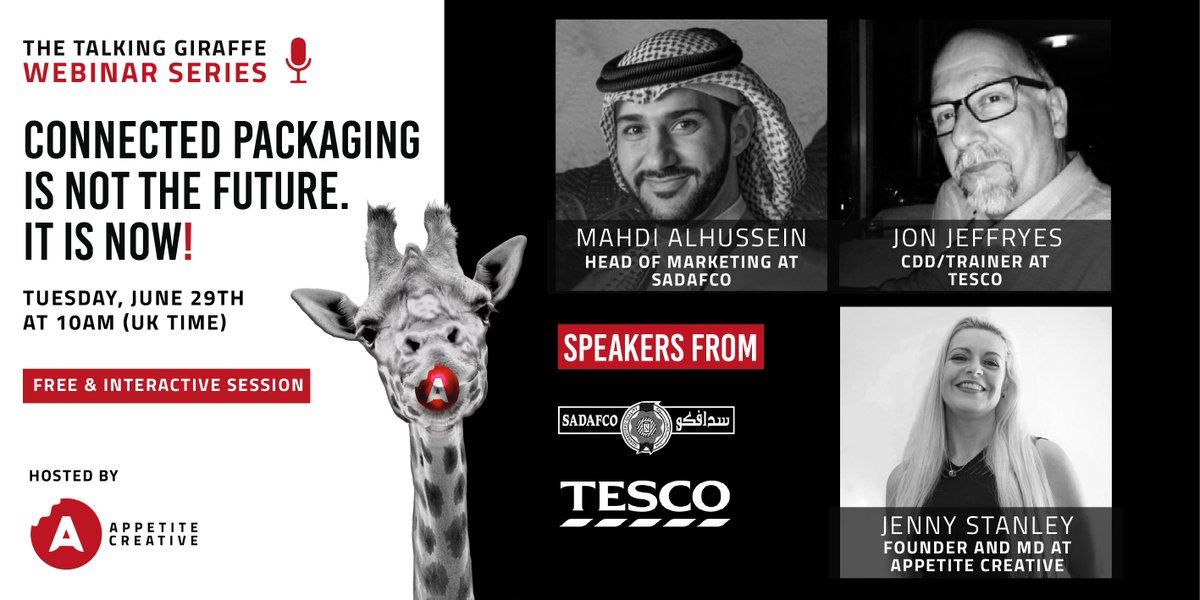 appetite_tweets's tweet photo. Connected Packaging is not the future. It is NOW!
๐
๐๐ฎ๐๐ฌ๐๐๐ฒ, ๐๐ฎ๐ง๐ ๐๐๐ญ๐ก
โฐ ๐๐๐๐ (๐๐ ๐๐ข๐ฆ๐)
๐ฒ ๐
๐๐๐!
Sign up here: https://t.co/clBN2bJboA
#AppetiteCreative #TheTalkingGiraffe #TTG #WebinarSeries #ConnectedPackaging #SmartPackaging https://t.co/GFKPFabFdA