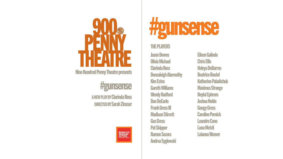 900Penny's tweet photo. #gunsense by Clarinda Ross - now available at https://t.co/Bx9dQx0Ufv - if you're a playwright looking to have your plays performed by professional actors, join our community now! https://t.co/kPmmN1vqsy