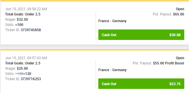 HedgePerfect's tweet image. 🚨🚨#hedgebull alert🚨🚨 Let's keep it going on the #EURO2020 with a #FanDuel boost on #FranceVsGermany.  And we can make 2 bets on #BetRivers to take advantage of the daily 20% boost. #hedgeperfect