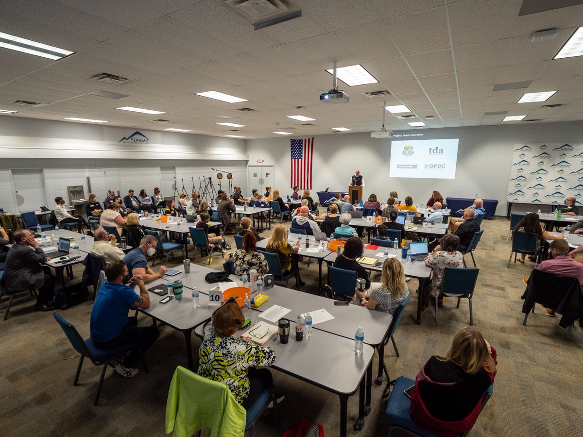 CFallsPrice's tweet photo. TDA held an “Educational Visioning” session at the @SummitCountyESC in Cuyahoga Falls to receive feedback on the district’s new 6-12 campus. 

Check out the video, results of the session, and everything going into the new school. 
https://t.co/W8CgDxn3UV https://t.co/kYxLyBWbrR