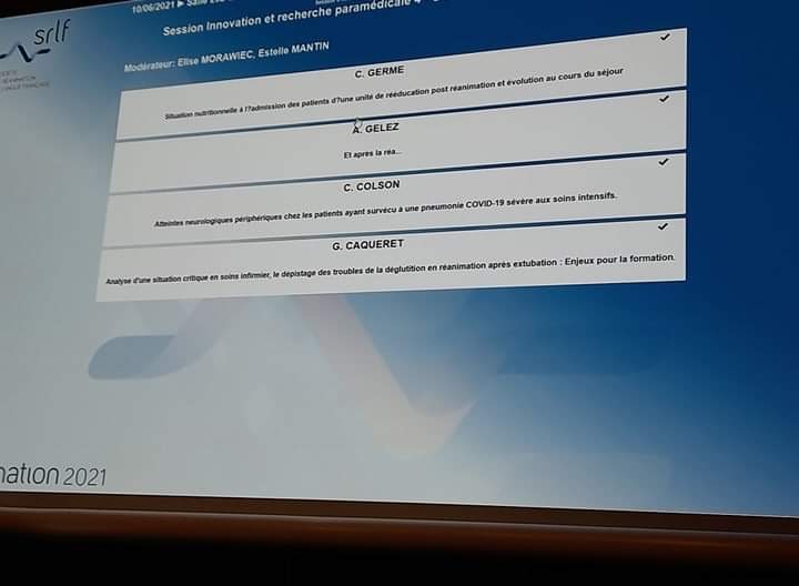 La réa d'Arras valorisée au Congrés de <a href="/La_SRLF/">SRLF</a>🤩
👉«Après la Réa» ou comment le <a href="/GHAT_62/">GH Artois-Ternois</a> s’est adapté au parcours d’un patient en sortie de réa avec la création de l’Unité de Soins Intensifs Post Réanimatoires et l'asso Réa'ptitude
👉Accompagner la visite des enfants en réa
👏