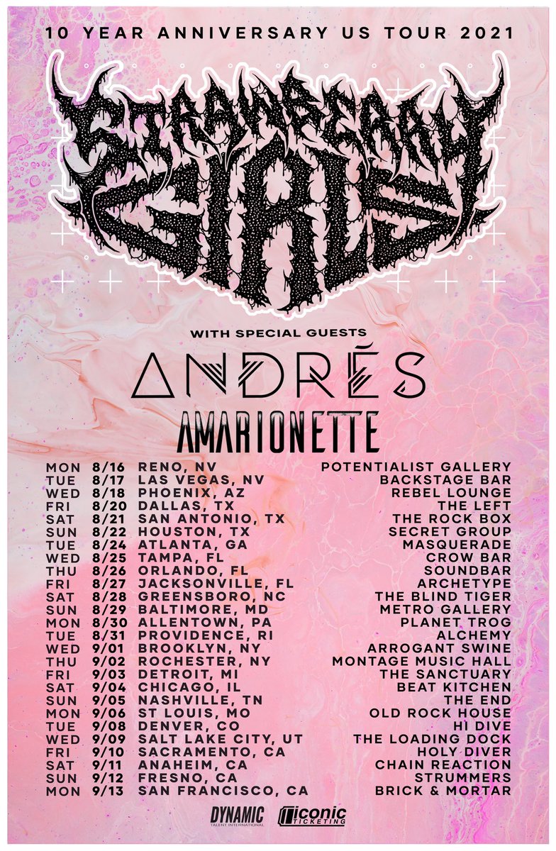 HEY!

<a href="/StrawberryGrls/">Strawberry Girls</a> just announced their 10 Year Anniversary Tour. They will be joined by <a href="/AndresAMusica/">Andrés</a> and <a href="/AmaribandLV/">Amarionette</a>. 

Head to iconicticketing.com to grab VIP upgrades today!