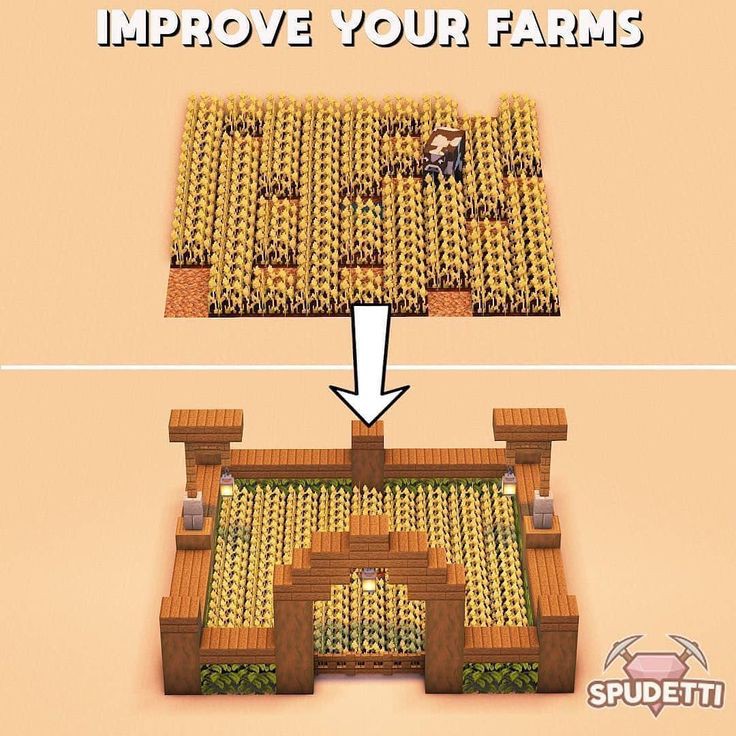 Construções Que Você Pode Fazer No Minecraft on X: Plantação