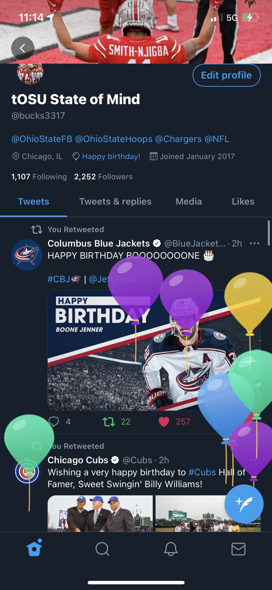 Happy Birthday to me (Totally not flexing that I share a B-Day w Boone Jenner & Billy Williams) 