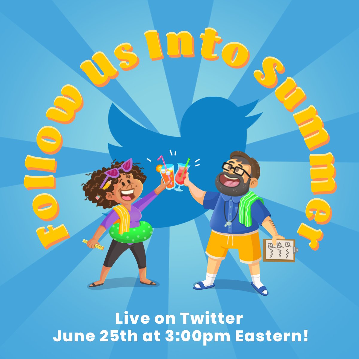 ZorbitsMath's tweet photo. Mark your calendars! 🗓️ 

On June 25, you’re invited to our Follow Us Into Summer Mixer. Listen to our summer kick-off LIVE here on Twitter where we’ll be reflecting on the school year, mixing up summer mocktails, and giving away prizes! 🥳 https://t.co/xmk39exLnL