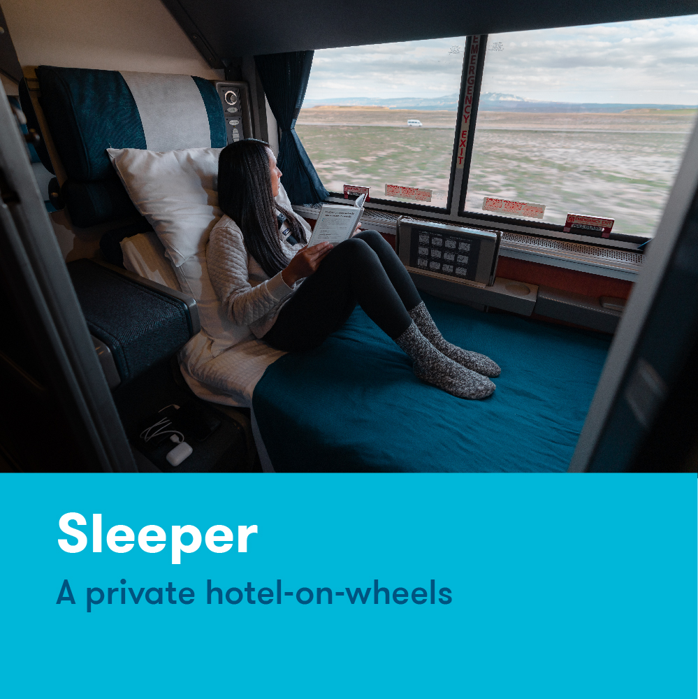 Amtrak's tweet image. Four amazing options, 1️⃣ incredible experience! Choosing an Amtrak fare is a big decision, and for today&apos;s #AmtrakHowTo, we&apos;re helping you choose the best travel option for your group. Swipe through and see which fare matches the experience you need: bit.ly/3gEbiXU