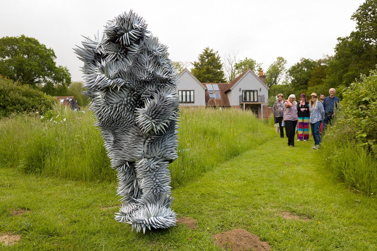 lflandart's tweet photo. Svetlana Ochkovskaya performed ‘We Are Not Ourselves’ at our Private View, a beautiful experience following through the meadow ending on the woodland path.
Meet the Maker with Svetlana Wed 16th, 10-2
#artinthegarden #gardensculpture #performanceart #livingsculpture #hampshire https://t.co/U3SQbO1lLA