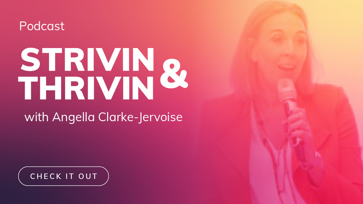 This week on Strivin &amp; Thrivin we put Angella Clarke Jervoise’s career under the spotlight. Currently working as an Associate Director of Global Talent at EY, we look back at her other roles and life lessons along the way. #strivinandthrivin #careerdevelopment #careerpodcast