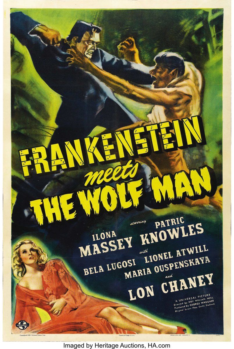 monstermagazin2's tweet photo. It’s Two for Tuesday!!! Howzabout the gruesome twosome from FRANKENSTEIN MEETS THE WOLFMAN (1943) #therewillbemonsters #twoforTuesday #MonsterMagazine https://t.co/TyNoAoJLrr