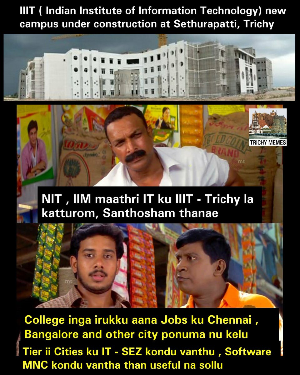 trichymemes's tweet photo. #Trichy #Trichymemes  #TrichyTrends #Trichyphotography #trichylife #Trichydiaries #trichydevelopment #trichyentertainment #tiruchi  #tiruchirappalli #tiruchchirappalli #trichyinfo https://t.co/Y5p69FBR9D