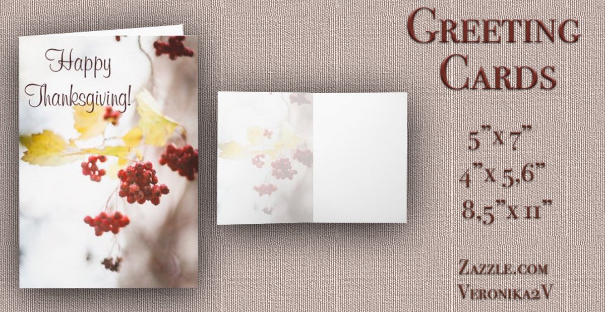 Veron2V's tweet photo. GREETING CARDS
Gentle and sad autumn branch with bright red berries of hawthorn. Nature photography.
https://t.co/Th4pito4RL
#redberries #autumnleaves #thanksgivingday #fallseason #naturephotography #texttemplate #zazzle #zazzlemade #veronika2v #giftideas #cards #greetingcards https://t.co/2yX1bZhGTi