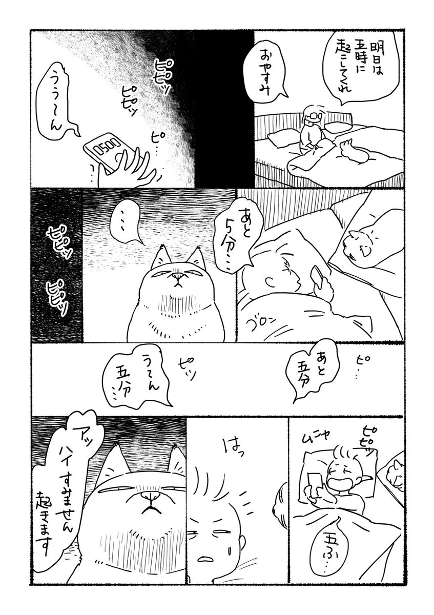 雑日記
ツイートでよく猫ちゃん五時に起こしてくれって言ってますが絶対起こしてくれないし怖い 